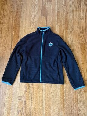 Kids Avalanche Fleece Zip-up Jacket, Black, Size S (7/8)